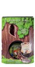 Pack 1 botella Chouffe Coffee 75 cl y  2 Copas